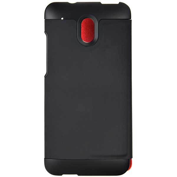 HTC Flip Case Θήκη HC V851 Black Red - HTC One Μini M4