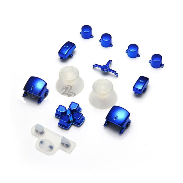 Buttons Set Mod Kits Blue + Transparent Κουμπιά Μπλε - PS3 Controller